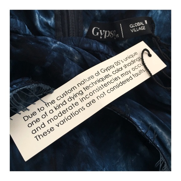 Gypsy 05 Charming Indigo Lace Pattern Romper - Picture 2 of 4